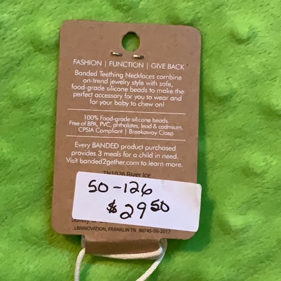 NWT ‘Banded’ Baby Teething Necklace for Mom - Picture 3 of 3